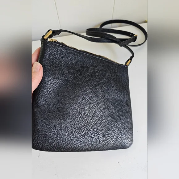 Ralph Lauren Modern Chic Crossbody Handbag Purse Adjustable Strap In Black - Picture 3 of 12